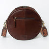 ADBGA301 American Darling Hand Tooled Genuine Leather Floral Carved Canteen Bag