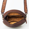 ADBGA301 American Darling Hand Tooled Genuine Leather Floral Carved Canteen Bag