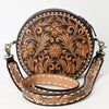 ADBGA305 American Darling Buck Stitched Hand Tooled Leather Canteen Bag