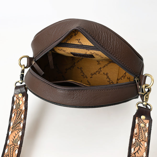 ADBGA305 American Darling Buck Stitched Hand Tooled Leather Canteen Bag
