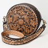 ADBGA305 American Darling Buck Stitched Hand Tooled Leather Canteen Bag