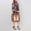 ADBG574 American Darling Southwestern Wool Bucket Bag Drawstring Tote with Leather Strap
