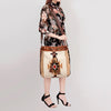 ADBG574 American Darling Hand Woven Saddle Blanket & Hair-On Cowhide Western Bucket Bag