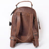 ADBGS156 Turquoise Embossed Croc Cowhide Leather Backpack - Western Cowgirl Style