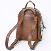 ADBGS156 Turquoise Embossed Croc Cowhide Leather Backpack - Western Cowgirl Style