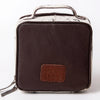 ADBGA311 American Darling Tooled Leather and Cowhide Floral Western Jewelry Case