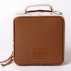 ADBGA312 American Darling Genuine Cowhide Jewelry Case - Brown & White Travel Box