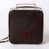 ADBGA312 American Darling Genuine Cowhide Jewelry Case - Brown & White Travel Box