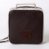 ADBGA312 American Darling Genuine Cowhide Jewelry Case - Brown & White Travel Box