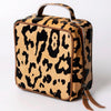 ADBGA312 American Darling Genuine Cowhide Jewelry Case - Brown & White Travel Box