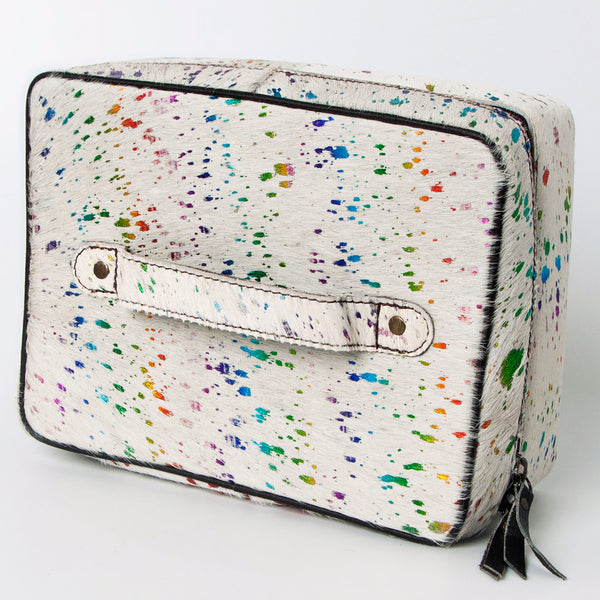 ADBGA315 American Darling Genuine Leather Hair-On Cowhide Travel Jewelry Case
