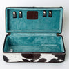 ADBGA318 American Darling Tooled Leather & Cowhide Floral Western Jewelry Case Box