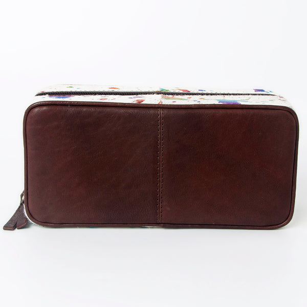 ADBGA318 American Darling Western Paint Splatter Hair-On Cowhide Jewelry case
