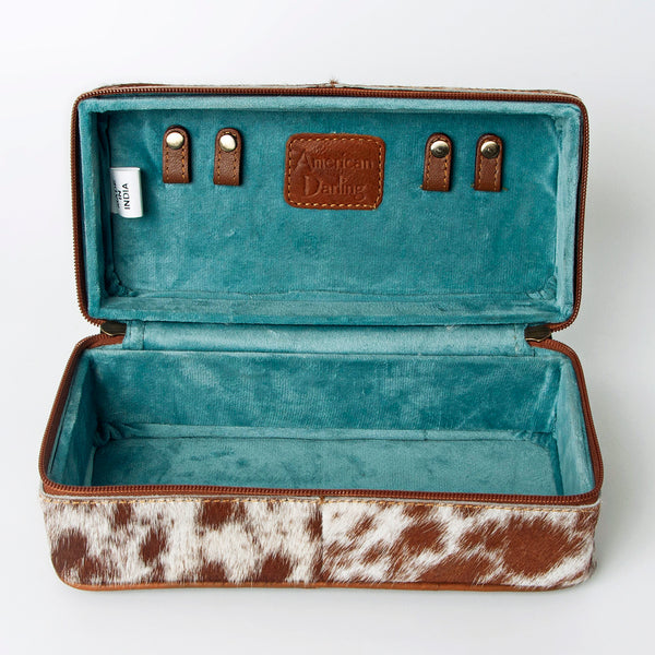 ADBGA318 American Darling Western Paint Splatter Hair-On Cowhide Jewelry case