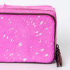 ADBGA318 American Darling Pink Paint Splatter Hair-On Cowhide Jewelry case