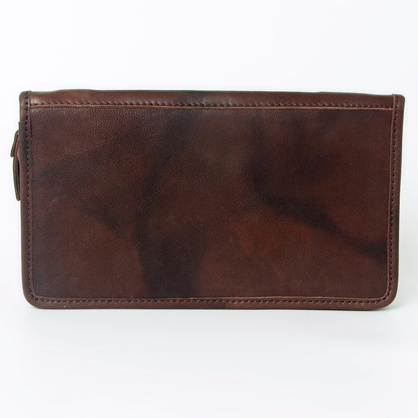 ADBGA323 American Darling Hand Tooled Leather Hair-On Cowhide Travel Jewelry Case