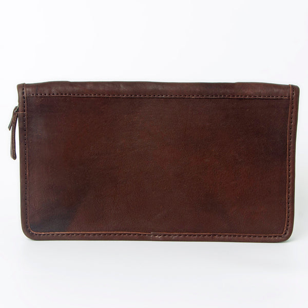 ADBGA323 American Darling Hand Tooled Leather Hair-On Cowhide Travel Jewelry Case