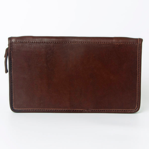 ADBGA323 American Darling Hand Tooled Leather Hair-On Cowhide Travel Jewelry Case