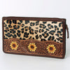 ADBGA323 American Darling Hand Tooled Leather Hair-On Cowhide Travel Jewelry Case
