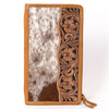 ADBGA323 American Darling Hand Tooled Leather Hair-On Cowhide Travel Jewelry Case