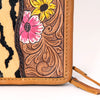 ADBGA323 American Darling Hand Tooled Leather Hair-On Cowhide Travel Jewelry Case
