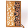 ADBGA323 American Darling Hand Tooled Leather Hair-On Cowhide Travel Jewelry Case