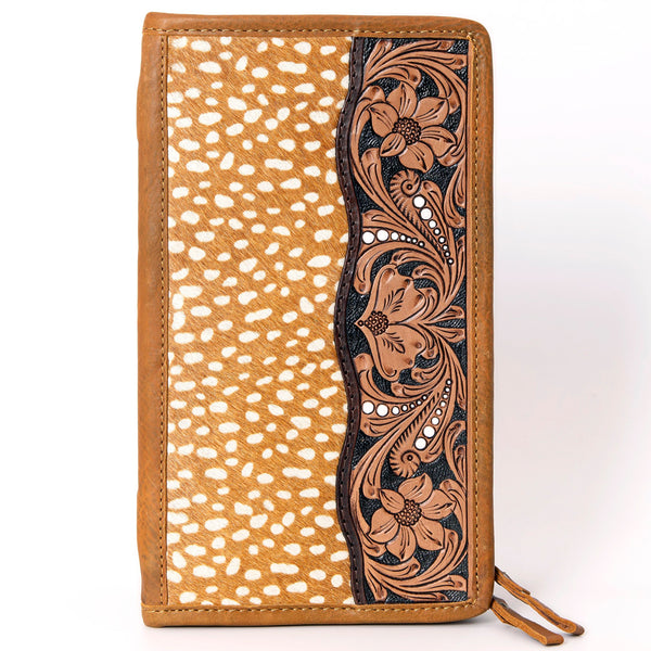 ADBGA323 American Darling Hand Tooled Leather Hair-On Cowhide Travel Jewelry Case