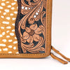 ADBGA323 American Darling Hand Tooled Leather Hair-On Cowhide Travel Jewelry Case