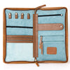 ADBGA323 American Darling Hand Tooled Leather Hair-On Cowhide Travel Jewelry Case