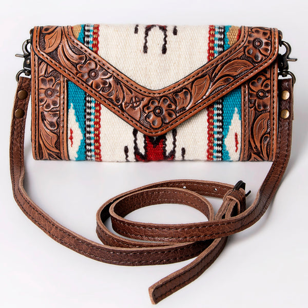 ADBG906 American Darling Handcrafted Hand Tooled Leather Saddle Blanket Envelope