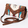ADBG906 American Darling Handcrafted Hand Tooled Leather Saddle Blanket Envelope