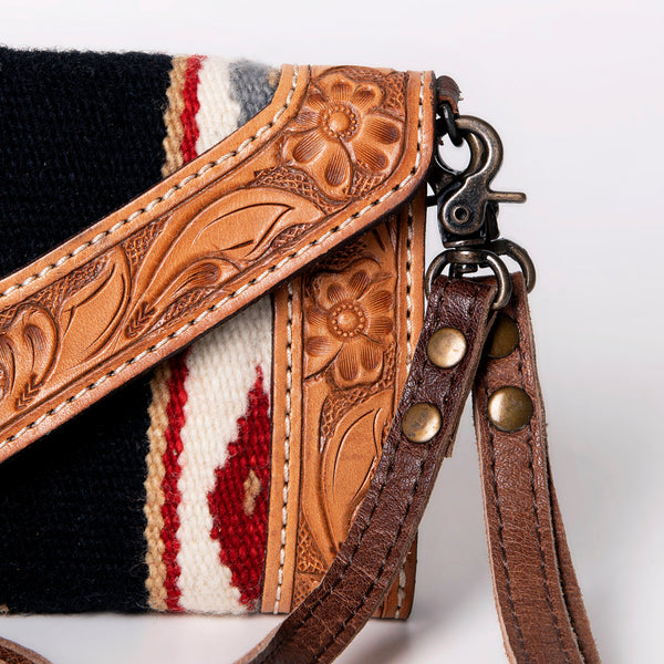ADBG906 American Darling Handcrafted Hand Tooled Leather Saddle Blanket Envelope