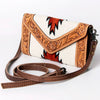 ADBG906 American Darling Handcrafted Hand Tooled Leather Saddle Blanket Envelope