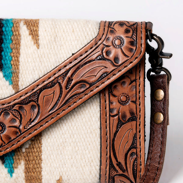 ADBG906 American Darling Handcrafted Hand Tooled Leather Saddle Blanket Envelope