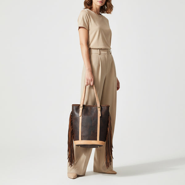 LC-ADBGM330 Tote Genuine Western Leather Women Bag