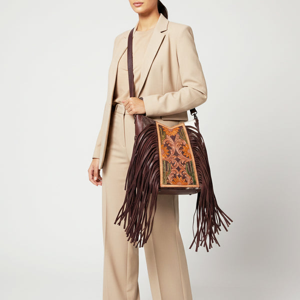 LC-ADBGZ690A Messenger Genuine Western Leather Women Bag