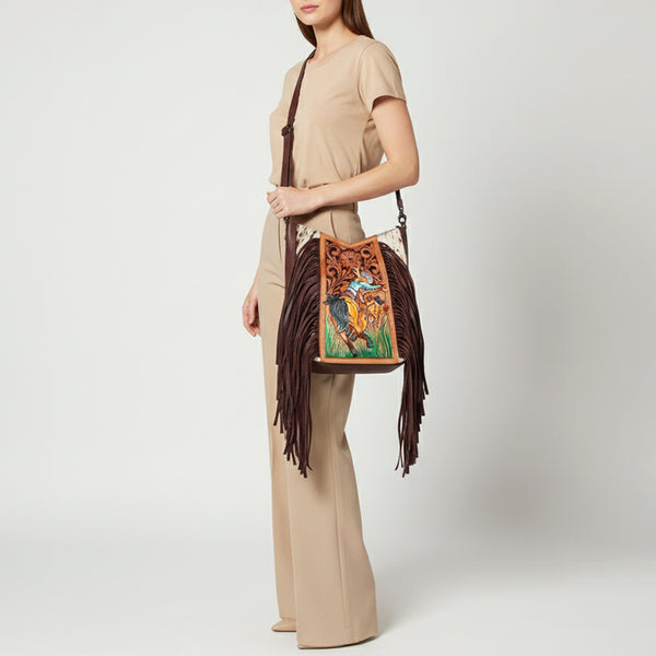 LC-ADBGZ690E Messenger Genuine Western Leather Women Bag