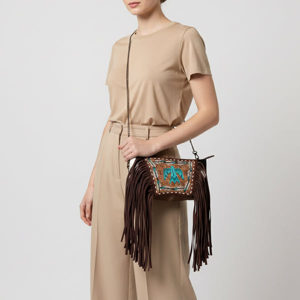 LC-ADBGZ691B Crossbody Genuine Western Leather Women Bag
