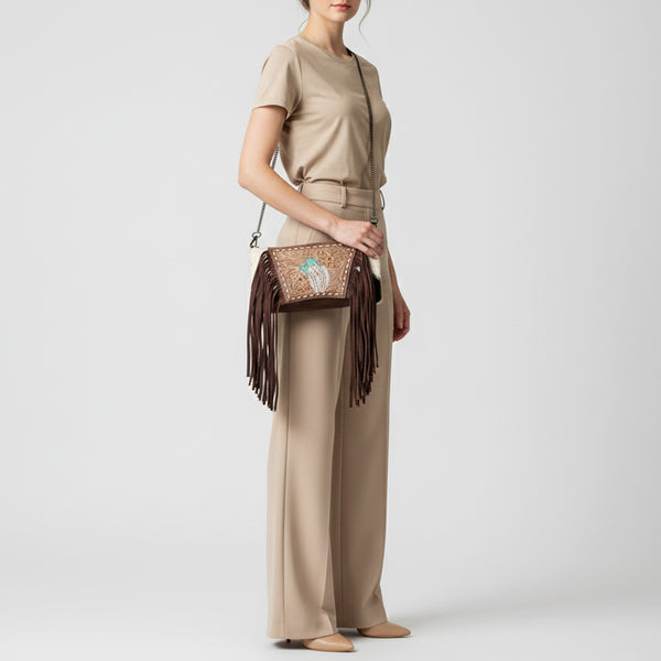 LC-ADBGZ691D Crossbody Genuine Western Leather Women Bag