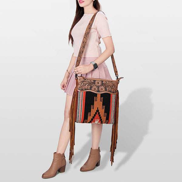 LC-ADBGZ678 Crossbody Genuine Western Leather Women Bag