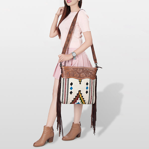 LC-ADBGZ685 Crossbody Genuine Western Leather Women Bag