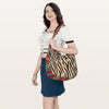 ADBG1031 American Darling Hair-On Cowhide Hobo Bag with Handwoven Saddle Blanket Sides Western Leather