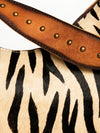 ADBG1031 American Darling Hair-On Cowhide Hobo Bag with Handwoven Saddle Blanket Sides Western Leather