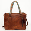ADBG1033 American Darling Handwoven Saddle Blanket Tote Bag Western Genuine Leather Purse