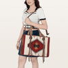 ADBG1033 American Darling Handwoven Saddle Blanket Tote Bag Western Genuine Leather Purse