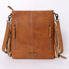 ADBG719 American Darling Western Leather Large Cross body Bag Hair-On Cowhide Fringed Purse