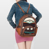 ADBG944 American Darling Handcrafted Backpack with Hand Woven Saddle Blanket and Genuine Leather