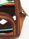 ADBG944 American Darling Handcrafted Backpack with Hand Woven Saddle Blanket and Genuine Leather