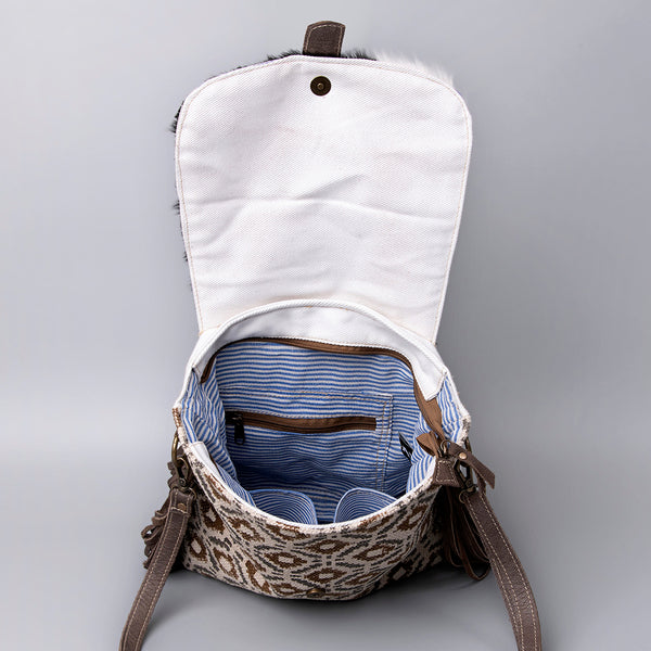 LC-KB468Crossbody Upcycled Canvas Ladies Bag