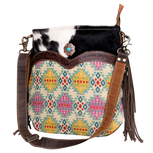 LC-KB471Crossbody Upcycled Canvas Ladies Bag